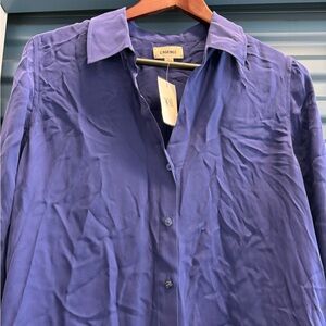 L'AGENCE Blue Women’s Shirt